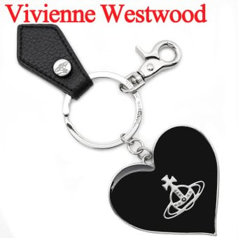 ヴィヴィアンウエストウッド キーホルダー キーリング Vivienne Westwood メンズ レディース ブラック VW4281 (82030131W-OM0014-N403) 【ラッピング無料 誕生日 お祝い プレゼント ギフト 贈り物】