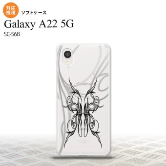 SC-56B Galaxy A22 スマホケース ソフトケース ピンスト 線 黒 メンズ レディース nk-a22-tp1235