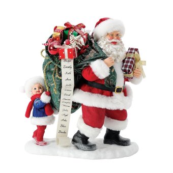 Sharing the Load 25.4cm | サンタ サンタクロース 人形 置物 フィギュア クリスマス ホリデー Possible Dreams 正規輸入品