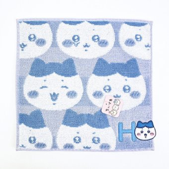 ちいかわ ハチワレ イニシャル タオルハンカチ(H)