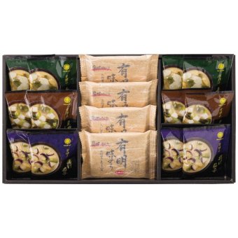 【ギフト対応無料】お歳暮・冬ギフト 京懐石おみそ汁&有明味のり詰合せ NF-COS (NF-COS) ※送料無料(北海道・沖縄は除く)
