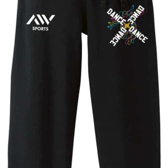 ダンス スウェットパンツ メンズ レディース キッズ 裏パイル スエット ルームウェア スポーツ ジャージ 綿100 長スボン 名入れ おしゃれ 文字入れ無料 「ネオンスタイルのクロスDANCE」 アートワークスコウベ 【送料無料】