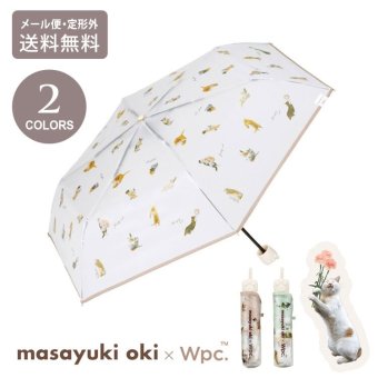沖昌之×Wpc. 肉球アンブレにゃん ミニ 折りたたみ傘 ビニール傘 PT-OM-005-002 定形外 送料無料 ねこ アンブレにゃん 折りたたみ 透明 雨傘