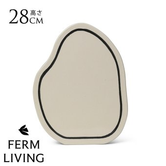 ferm LIVING ファームリビング 二次元アートの不思議な花瓶 ペーストベース  Rounded 北欧花瓶 おしゃれ フラワーベース 雑貨 インテリア 陶器 プレゼント ギフト おすすめ 北欧雑貨 北欧インテリア インテリア雑貨