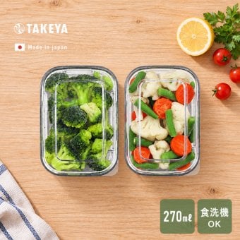 TAKEYA タケヤ FREEZE STOCK フリーズストック S《2個セット》[保存容器 フードコンテナ 冷凍 クリア 透明 日本製 タケヤ フードストッカー オシャレ 保存 容器 中身が見える 小分け 冷凍容器 プラスチック ケース 薄型 浅型 食品保存 小型]