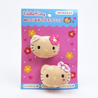 サンリオ ハローキティ ぬいぐるみマルチクリップ (コギャル＆ヒョウ) Sanrio