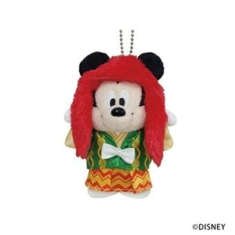 ミッキーマウス ぬいぐるみ 連獅子 マスコット 赤 ディズニー Disney 人形 マスコット 歌舞伎 松竹 コラボ 限定 日本土産 伝統芸能 仔獅子の精 キャラクター グッズ 雑貨