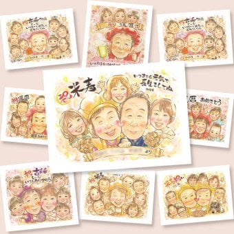 米寿の記念に、その人らしさを大切にした似顔絵です。修正無料・下書き確認付き。安心してご注文いただけます。 贈り物 似顔絵 米寿祝い 手描き プレゼント 名入れ ギフト 米寿 記念 傘寿 長寿 祖父母 おばあちゃん おじいちゃん 下書き確認 名入れ 修正無料 宝物 サプライズ 一生もの 喜ばれる 一生もの 米寿祝い 88歳 長寿祝い 節目 オリジナル 披露宴 傘寿祝い 初任給 喜寿祝い 記念日