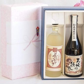 プレミアム焼酎 夢のひとときギフトボックス 熟成麦焼酎 夢のひととき25°(大分県)720ml芋焼酎天使の誘惑40°(鹿児島県)720ml