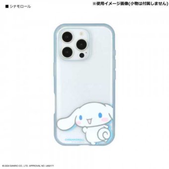 iPhone16 Pro ケース サンリオ シナモロール 耐衝撃 カバー IIIIfit Clear ハイブリッド スマホケース アイフォン16プロ キャラクター おしゃれ かわいい ストラップホール付き サンリオ正規ライセンス品