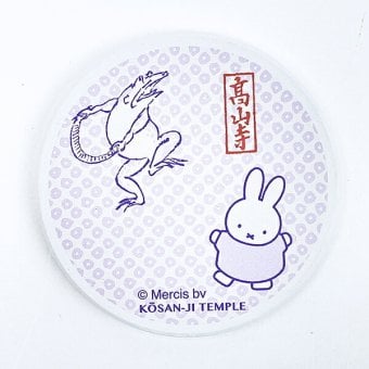 ミッフィー miffy × 鳥獣戯画 吸水コースター丸型(C) キッチン
