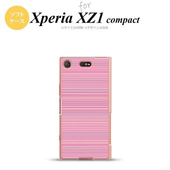 【SO02K】【スマホケース/スマホカバー】【エクスペリア XZ1】SO02K スマホケース Xperia XZ1 Compact SO-02K カバー エクスペリア XZ1 ボーダー ピンク nk-so02k-tp1286【メール便送料無料】