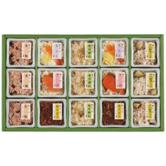 お歳暮・冬ギフト わらびの里 料亭一膳 炊き込みご飯詰合せ GS-50E (GS-50E) ※送料無料(北海道・沖縄・離島への配送不可)