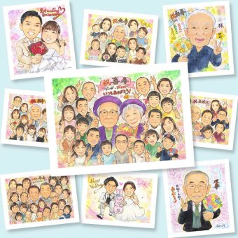 喜寿のギフトに、写真を超えて、気持ちまで伝わる一枚に。初めての似顔絵注文でも安心です。 似顔絵 喜寿祝い プレゼント 贈り物 ギフト 名入れ 手描き 喜寿 記念 古希 長寿 大人数 祖父母 おじいちゃん おばあちゃん 修正無料 下書き確認 名入れ そっくり 喜ばれる 実績多数 かわいい 長寿祝い 77歳 喜寿 一生もの 感謝 傘寿祝い 米寿祝い 卒寿祝い 古希祝い サプライズ 感激