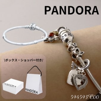 ボックス・ショッパー付 PANDORA(パンドラ) ★ Barrel Clasp Snake Chain Bracelet ★バレルクラスプ スネークチェーン ブレスレット★  チャーム ブレスレット カスタマイズ アクセサリー シンプル 日常使い 誕生日 記念日 母の日 プレゼント ギフト