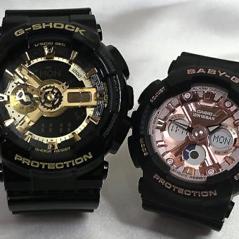 恋人たちのGショック ペアウオッチ  G-SHOCK BABY-G  ペア腕時計 カシオ 2本セット  GA-110GB-1AJF BA-130-1A4JF プレゼント  ラッピング無料 人気  婚約　夫婦 高級　クリスマス プレゼント おすすめプレゼント 誕生日 御祝い還暦 銀婚式 結婚記念日 婚約