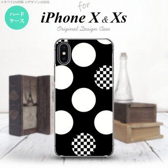 【iPhoneX】【スマホケース/スマホカバー】【アイフォンX】iPhoneX スマホケース カバー アイフォンX 水玉A 黒×白 nk-ipx-1111【メール便送料無料】