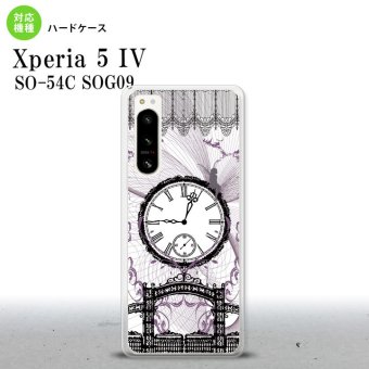 Xperia 5 IV Xperia5 IV スマホケース 背面ケース ハードケース 時計 妖精 黒 2022年 10月発売 nk-xp54-1256