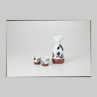 手描七転八起酒器揃 磁器 美濃焼 やきものの里から、暮らしを贈ります。　ギフト 食器 セット テーブルウェア