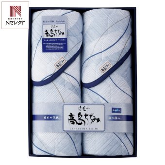高島ちぢみ 洗えるキルト敷きパッド ギフトセット 2枚入 寝具 日本製 キルト敷きパッド 洗える寝具【北海道・沖縄県・離島 配送不可】