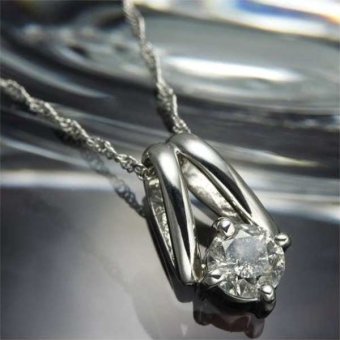 ダイヤモンド ネックレス プラチナ 0.2ct ペンダント レディース シンプル 4月 誕生石 天然石 ジュエリー アクセサリー ギフト プレゼント 贈り物