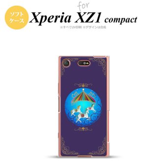 【SO02K】【スマホケース/スマホカバー】【エクスペリア XZ1】SO02K スマホケース Xperia XZ1 Compact SO-02K カバー エクスペリア XZ1 メリーゴーラウンド 紺 nk-so02k-tp1505【メール便送料無料】