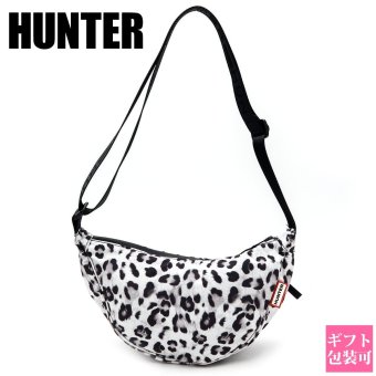 HUNTER ハンター ORIGINAL WOMENS SNOW LEOPARD SLING BAG ショルダーバッグ レディース スリングバッグ クロスボディバッグ 斜めがけ ヒョウ柄 レオパード スノーレオパード グレー ブラック HXRU0020262LD