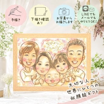 ギフト 似顔絵 家族 名入れ プレゼント 贈り物 手描き 記念日 誕生日 記念 お祝い 感謝 大人数 父 両親 家族 祖父母 母 修正無料 下書き確認 名入れ 宝物 サプライズ 喜ばれる かわいい 感謝 記念 思い出 メモリアル クリスマス 古希祝い ホワイトデー 披露宴 オーダーメイド 初任給 快気祝い 感動 引っ越し オリジナル 節目 同窓会 大量注文 米寿祝い