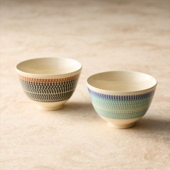 祥風窯 曽根洋司作 カンナ ペアライスボウル AY-200  内祝 内祝い お祝 御祝 記念品 出産内祝い プレゼント 快気祝い 粗供養 引出物
