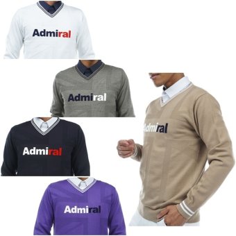 アドミラル ゴルフ メンズ UJジャカード　Vネックセーター ADMIRAL GOLF ADMA369 秋冬モデル お誕生日祝い お祝い 記念品 お父さん 父の日 彼氏 男性 30代 40代 50代 60代  還暦祝い 敬老の日 人気プレゼント プレゼント