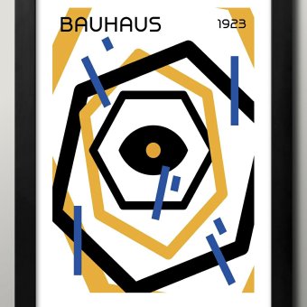 日本製 バウハウス BAUHAUS ミッドセンチュリー A3 サイズ ポスター アート おしゃれ 絵画 インテリア 北欧 イラスト マット紙 艶消し アートパネル 額 フレーム デザイン 壁掛け ギフト 新築祝い ディスプレイ  速達 送料無料