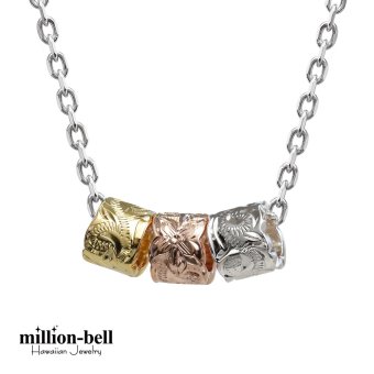 ハワイアンジュエリー ネックレス バレル シルバー ネックレス 3カラー 3連 チューブ コーティング シンプル シルバー925 ギフトラッピング可能 チェーン 長さ選べる メンズ レディース プレゼント ハロウィン 【品番：CG-SP3230-3P】