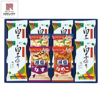 味之庵 アマノフーズ みそ汁 白子のり 詰合せ ギフトセット 計10点入 フリーズドライ 即席味噌汁 白子のり 味付け【北海道・沖縄県・離島 配送不可】