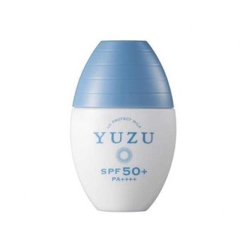 UVミルク 日焼け止め デイリーアロマジャパン ユズ UVプロテクトミルク 30mL 顔用 体用 天然精油 柑橘系 石鹸で落とせる 低刺激 紫外線対策 国産
