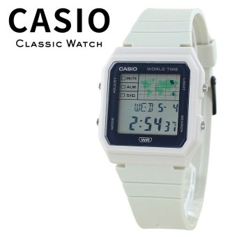 箱なし カシオ 腕時計 メンズ レディース CASIO デジタル ライトベージュ ワールドタイム 世界地図 軽量 ストップウォッチ アラーム LEDライト 海外モデル 逆輸入 通勤 通学 プレゼント ギフト 成人 卒業 入学