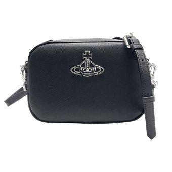 ヴィヴィアンウエストウッド Vivienne Westwood バッグ 斜めがけバッグ アンナ ショルダーバッグ クロスボディ カメラバッグ 48020003U S000D N403 ANNA CROSSBODY BAG レディース ユニセックス BLACK ブラック