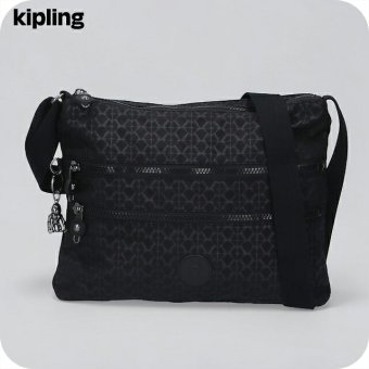 キプリング ショルダーバッグ レディース ブランド Kipling アルバー K12472-K59 Signature Emb 黒
