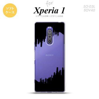 SO-03L SOV40 901SO Xperia 1 スマホケース ソフト カバー ホラー 黒 nk-xp1-tp194