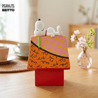 スヌーピー ドッグハウス 16.5cm | ロメロ・ブリット Romero Britto デザイン アート 正規輸入品