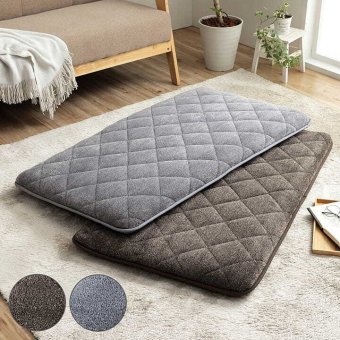 クッション 座布団 あったか 寝転ぶ 三層 キルティング 洗える 約65×180cm コーデュロイ風の あったか座布団 ポリエステル 綿 座ぶとん ざぶとん フロアクッション 和室クッション 寝具 寝室用品 インテリア 手洗い 肌触り ブラウン グレー