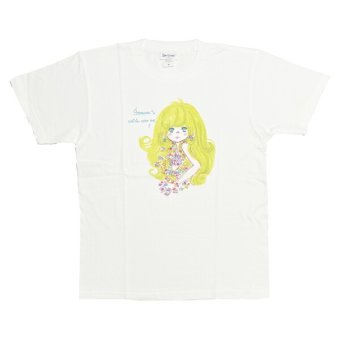 水森亜土 カラーTシャツ(M) サムワン ホワイト アパレル 送料込み