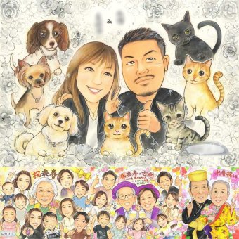 記念日のお祝いに、プレゼントにも喜ばれています。 両親 似顔絵 ギフト プレゼント 贈り物 手描き 名入れ 記念日 結婚記念日 お祝い 誕生日 恋人 両親 彼氏 彼女 下書き確認 名入れ 修正無料 かわいい そっくり 親孝行 宝物 記念日 一生もの 宝物 夫婦 長寿祝い 米寿祝い メモリアルギフト メモリアル 喜寿祝い 古希祝い サプライズ 節目 卒寿祝い オーダーメイド 大量注文 初任給