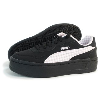 プーマ PUMA スニーカー レディース ウィメンズ ローカット コート ラリー スカイ チェッカー 408862-01 ブラック/ピンク