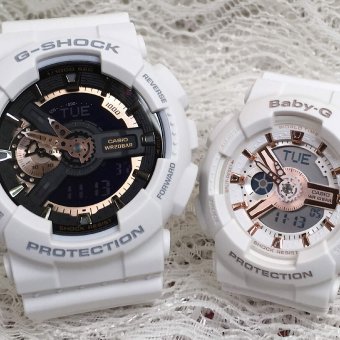 ペアウォッチ gショックG-SHOCK BABY-G  ペア腕時計 カシオ 2本セット  アナデジ GA-110RG-7AJF BA-110XRG-7AJF お揃い     新品　婚約　夫婦 高級　クリスマス プレゼント