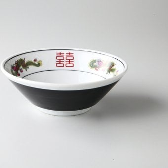 黒巻三ッ竜切立6.3丼 磁器 美濃焼 やきものの里から、暮らしを贈ります。　ギフト 食器 セット テーブルウェア