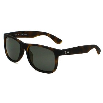レイバン Ray-Ban サングラス ジャスティン ローブリッジフィット UVカット アイウェア ウェリントン スクエア 0RB4165F 865/87 55 メンズ レディース ユニセックス ラバーハバナ+ダークグレーポーラー 海外正規品