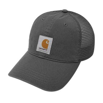 カーハート CARHARTT キャップ キャンバス メッシュ ロゴ 帽子 スナップバック アジャスター アクセサリ 100286 039 メンズ レディース ユニセックス グレー