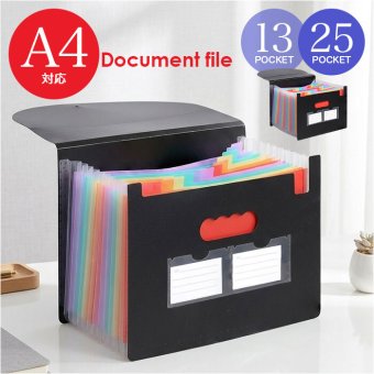 ドキュメントファイル A4 25ポケット 通販 アコーディオン式ファイル 取扱説明書 インデックス 卓上収納ボックス ジャバラファイル 領収書ファイル 大容量ファイル オフィス収納 領収書入れ 書類ケース Ａ４サイズ 書類整理 持ち運び 確定申告 文房具