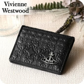 ヴィヴィアン ウエストウッド カードケース コンパクト メンズ レディース ブランド Vivienne Westwood ロゴ 5402000EM L003E N403 BLACK ビビアン