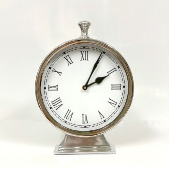 テーブル 置き時計 ラウンド 置時計 時計 高さ28cm アンティーク風 クラシカル 輸入雑貨 卓上 スタンドクロック クロック おしゃれ 引越し お祝い プレゼント